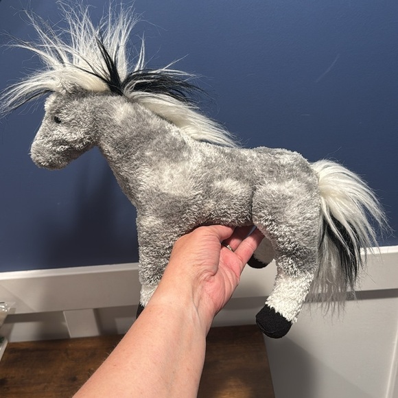 Douglas Cuddle Toy Storm Standing Gray Horse Stuffed Plush vintage - Picture 5 of 12